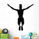 Woman Workout Fitness Posture Wall Decal Design 2