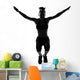 Woman Workout Fitness Posture Wall Decal Design 2