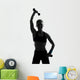 Woman Workout Fitness Posture Wall Decal Design 1