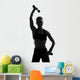 Woman Workout Fitness Posture Wall Decal Design 1