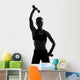 Woman Workout Fitness Posture Wall Decal Design 1