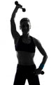 Woman Workout Fitness Posture Wall Decal Design 1
