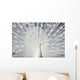 White Peacock Wall Decal
