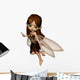 Cute Toon Fairy Brown Wall Decal