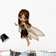 Cute Toon Fairy Brown Wall Decal