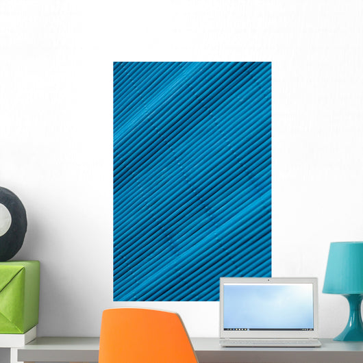 Blue Bamboo Mat Wall Decal