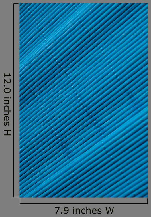Blue Bamboo Mat Wall Decal