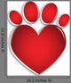 Love Paw Print Wall Decal