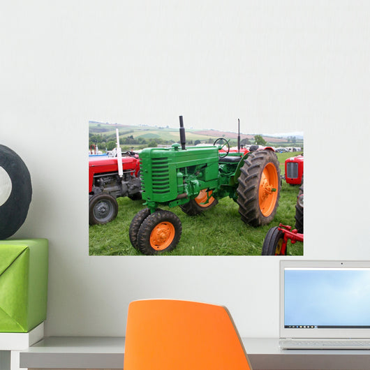 Vintage Tractors Wall Decal
