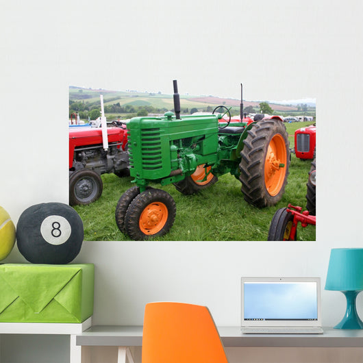 Vintage Tractors Wall Decal