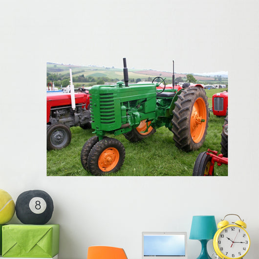 Vintage Tractors Wall Decal