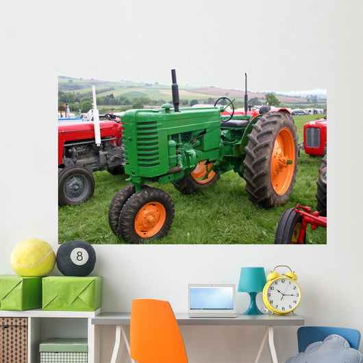 Vintage Tractors Wall Decal