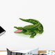 Vector Illustration Crocodile White Wall Decal