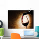 Red Wine Glass and Wall Decal