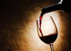 Red Wine Glass and Wall Decal