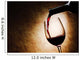 Red Wine Glass and Wall Decal
