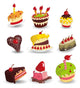 Colorful Cartoon Desserts Wall Stickers