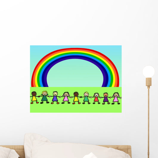 Rainbow People Wall Decal