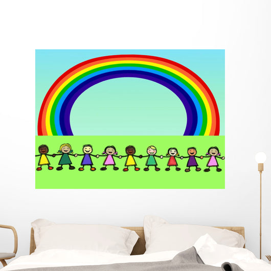 Rainbow People Wall Decal