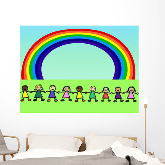 Rainbow People Wall Decal