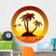 Tropical Island Wall Decal Design 6