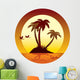 Tropical Island Wall Decal Design 6