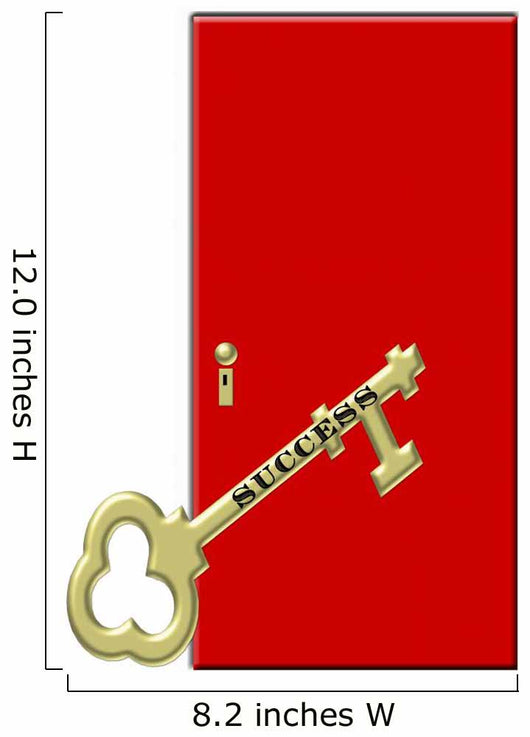 Gold Key to Success Wall Decal
