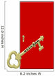 Gold Key to Success Wall Decal