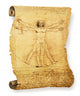 Leonardo's Vitruvian Man Old Wall Decal