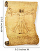 Leonardo's Vitruvian Man Old Wall Decal