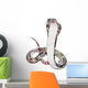 Stylized Paisley Cobra Illustration Wall Decal