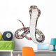 Stylized Paisley Cobra Illustration Wall Decal