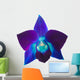 Blue and Purple Orchid Flower Wall Decal