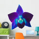 Blue and Purple Orchid Flower Wall Decal