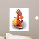 Red Skateboarding Dragon Wall Decal