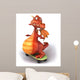 Red Skateboarding Dragon Wall Decal