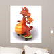 Red Skateboarding Dragon Wall Decal