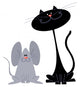 Cat and Mouse Wall Decal