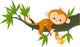 Baby Monkey Tree Wall Decal
