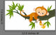 Baby Monkey Tree Wall Decal