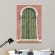 Arc Window with Green Wall Decal