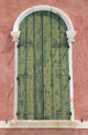 Arc Window with Green Wall Decal