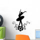 Ballet Abstract Design 2 Wall Decal