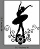 Ballet Abstract Design 2 Wall Decal