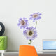 Purple Scabiosa Flowers Wall Decal