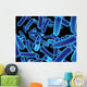 Blaue Bakterien Wall Decal