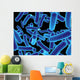 Blaue Bakterien Wall Decal