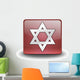 Red 3D Effect Icon Wall Decal