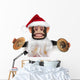 Vintage Mechanical Monkey Toy Wall Decal