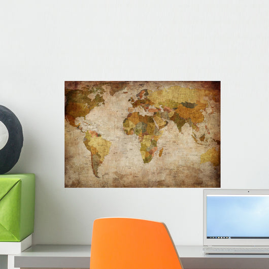 World Map Wall Decal